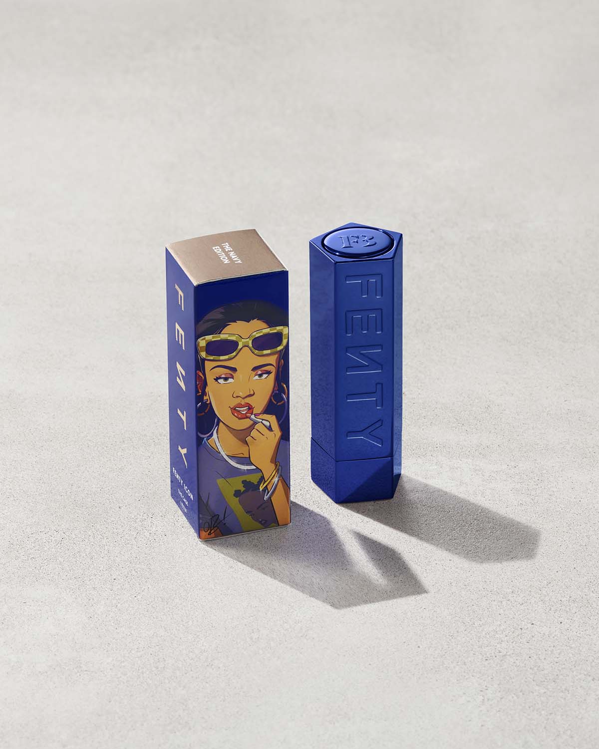 Fenty Icon The Case Semi-Matte Refillable Lipstick ?? Navy Edition - Image 4