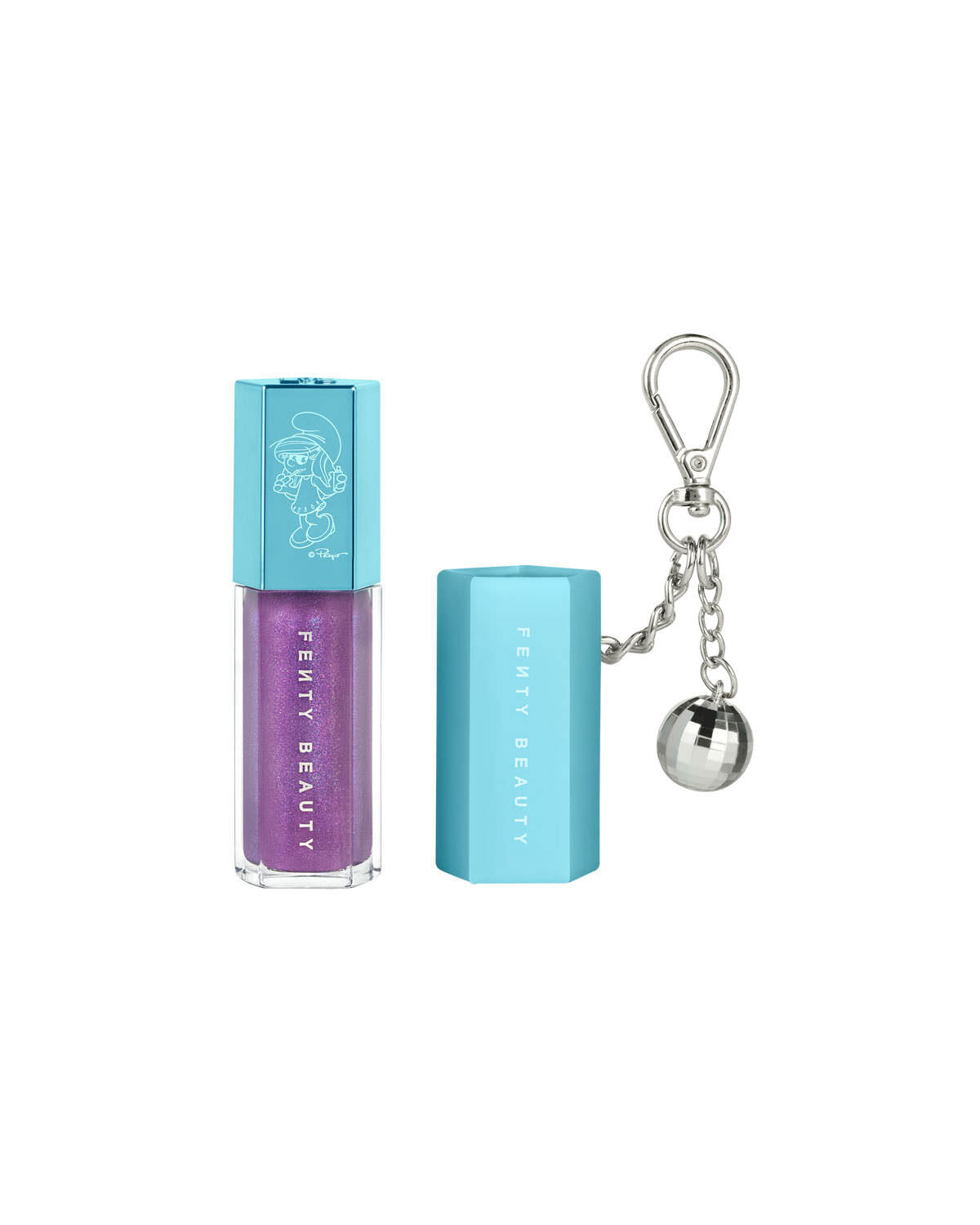 Smurfette Effect Gloss Bomb Universal Lip Luminizer + Keychain - Image 4