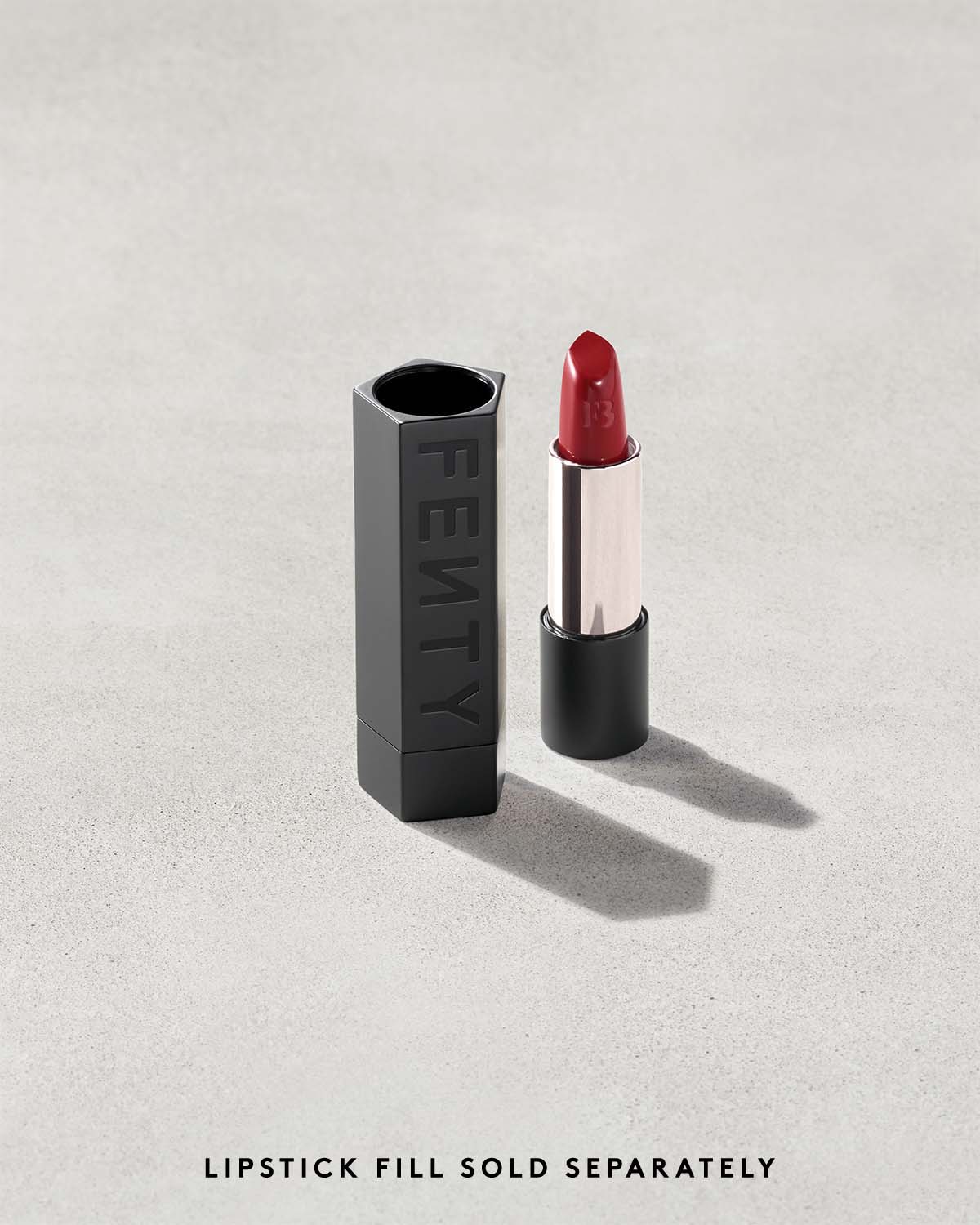Fenty Icon The Case Semi-Matte Refillable Lipstick ?? Matte Black - Image 3