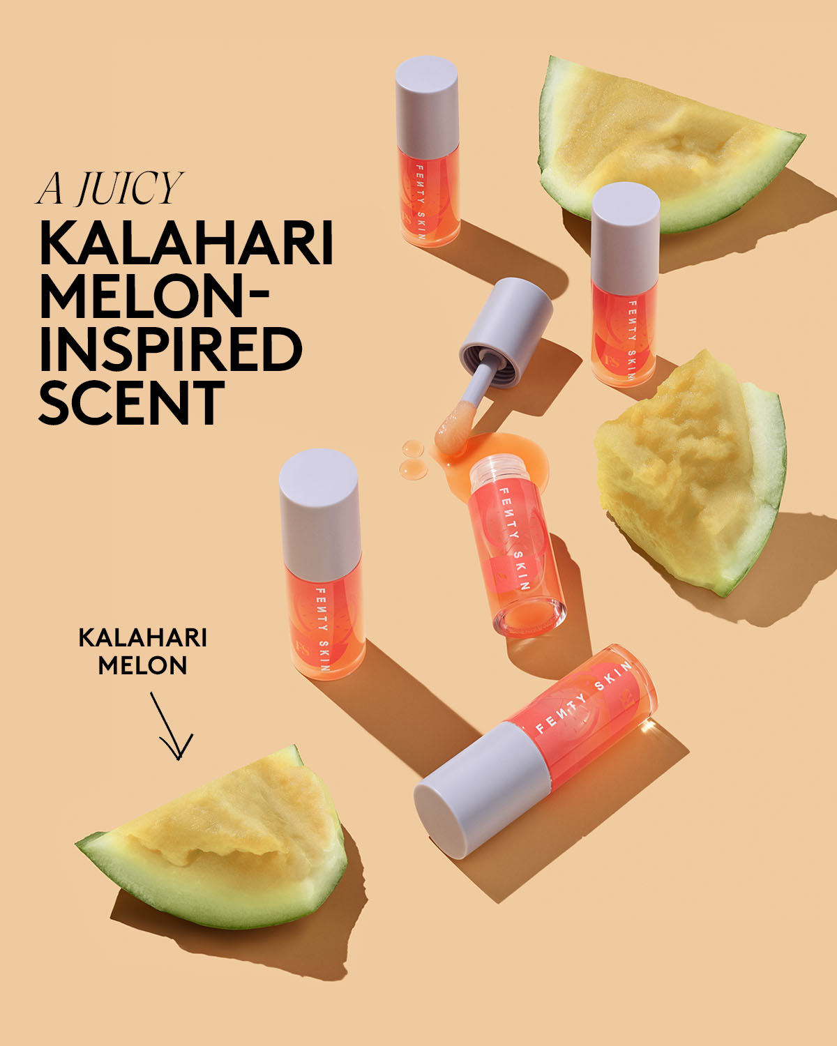 Fenty Treatz Hydrating + Strengthening Lip Oil ?? Kalahari Melon - Image 7