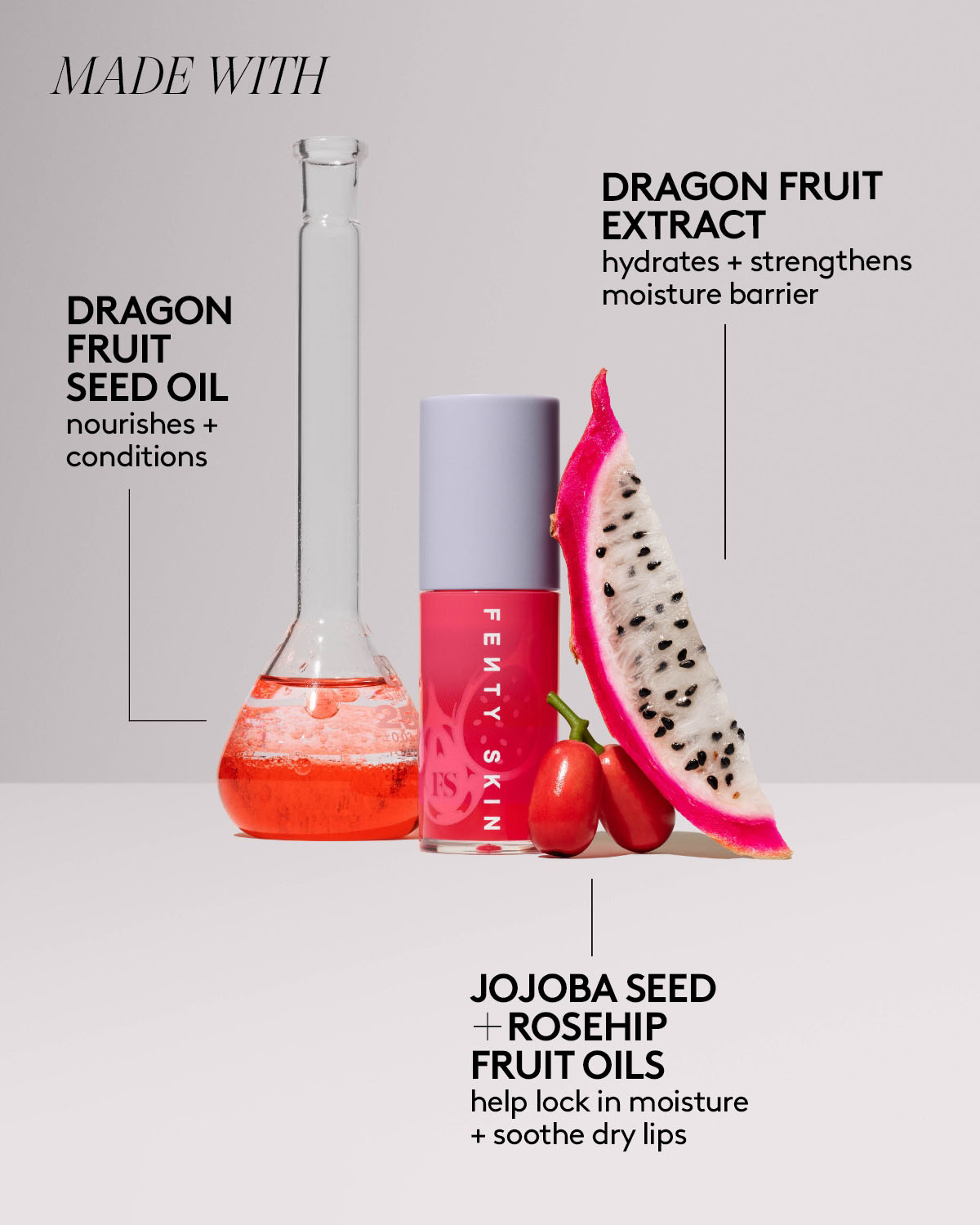 Fenty Treatz Hydrating + Strengthening Lip Oil ?? Dragon Fruit - Image 6