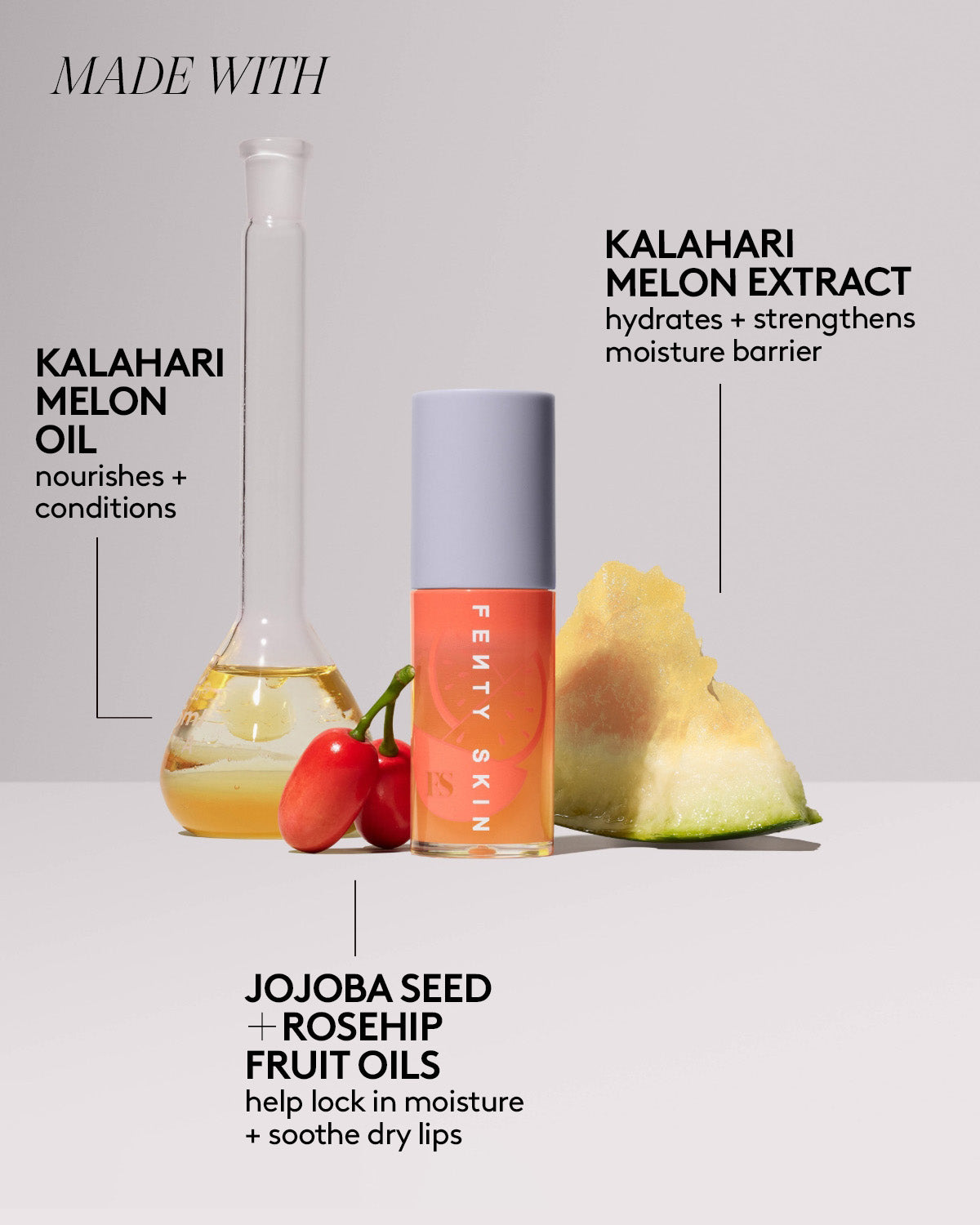 Fenty Treatz Hydrating + Strengthening Lip Oil ?? Kalahari Melon - Image 6