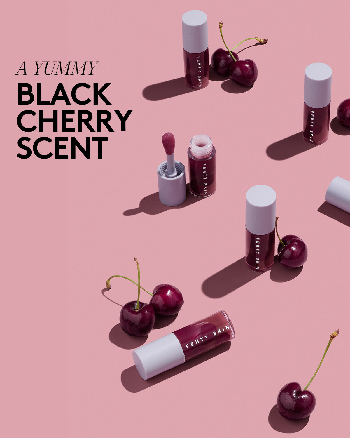 Fenty Treatz Hydrating + Strengthening Lip Oil ?? Black Cherry - Image 7