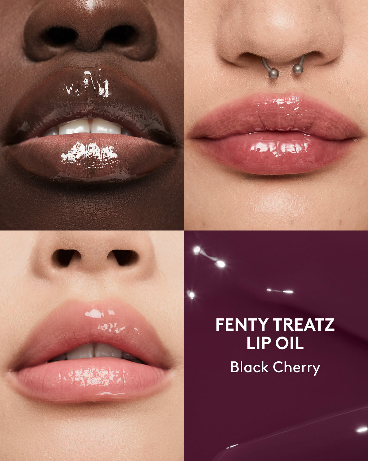 Fenty Treatz Hydrating + Strengthening Lip Oil ?? Black Cherry - Image 3