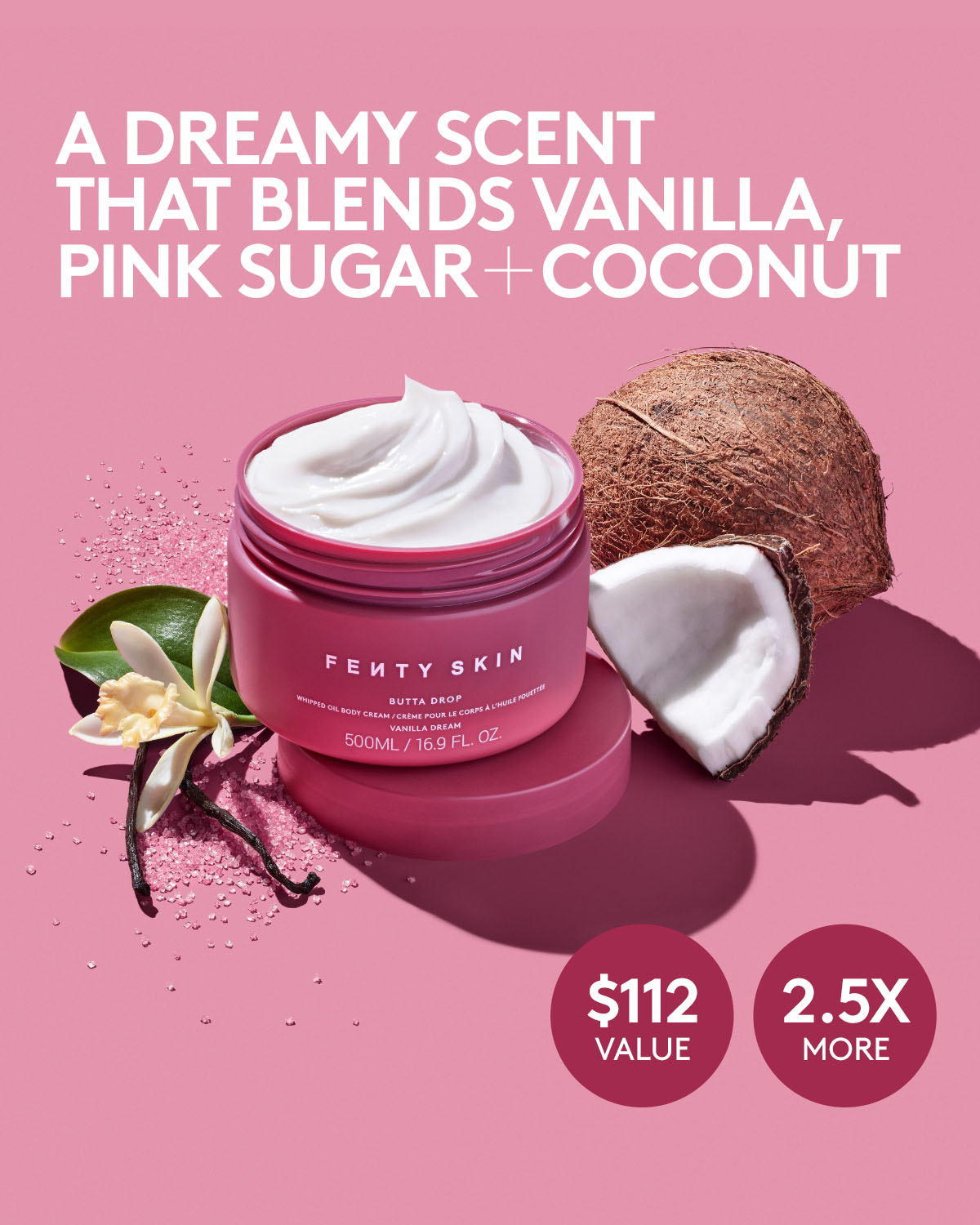 Jumbo Butta Drop Whipped Oil Body Cream with Tropical Oils + Shea Butter ?? Vanilla Dream - Image 2