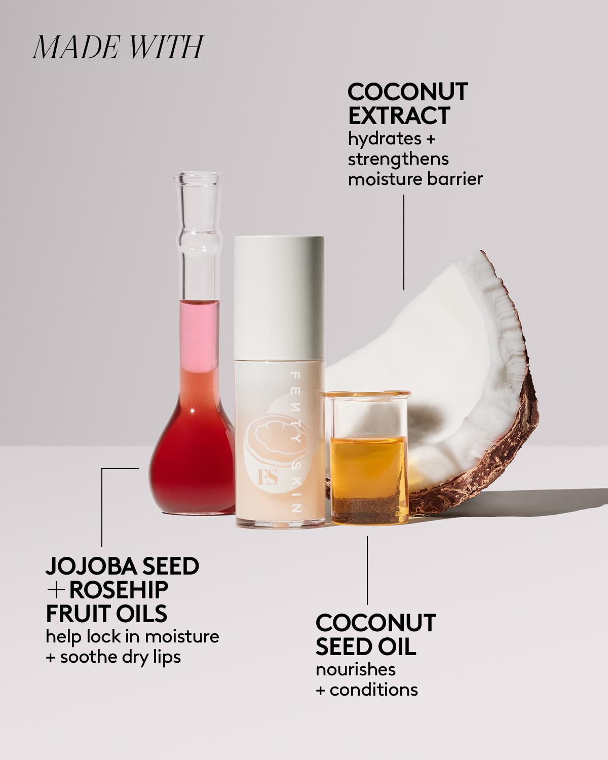 Fenty Treatz Hydrating + Strengthening Lip Oil ?? Coconut - Image 6